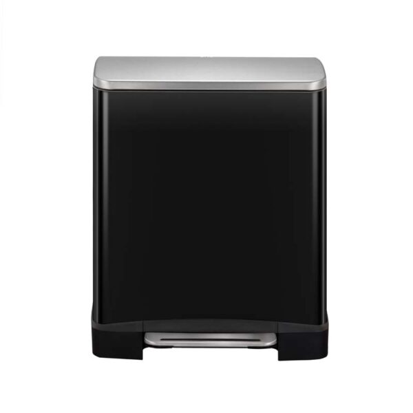 E-Cube pedaalemmer 12 liter zwart glanzend, mat RVS - VB 926812 - Afbeelding 2
