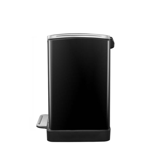 E-Cube pedaalemmer 12 liter zwart glanzend, mat RVS - VB 926812 - Afbeelding 3