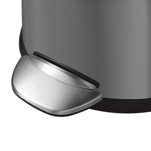 Belle Deluxe pedaalemmer 5 liter grijs, sandcoated - VB 921705 - Afbeelding 3