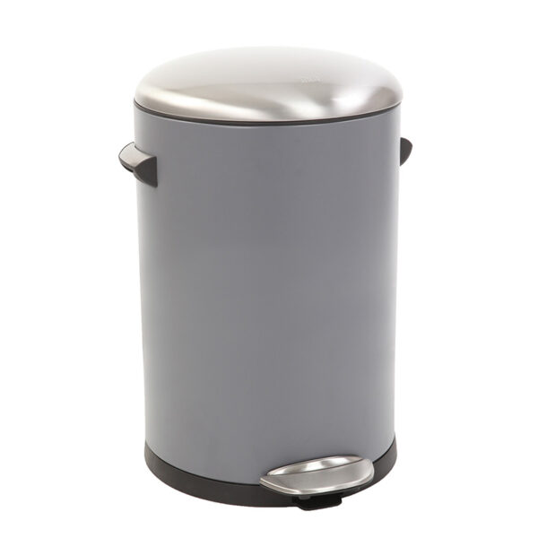 Belle Deluxe pedaalemmer 12 liter grijs, sandcoated - VB 921712