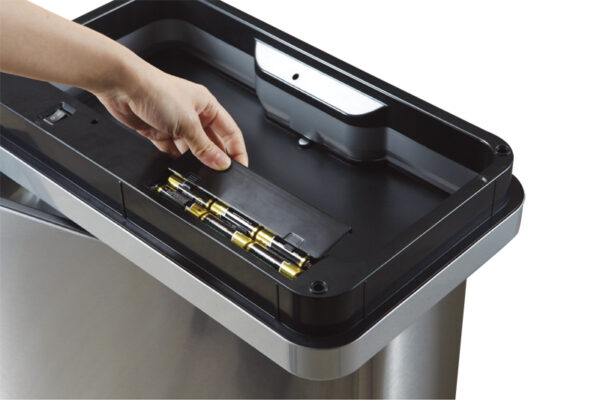 Mirage Sensor Bin 45 liter mat RVS, zwart - VB 927845 - Afbeelding 5