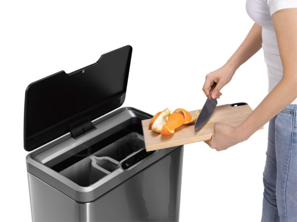 Mirage recycler Sensor Bin 20+20 liter mat RVS, zwart - VB 927840 - Afbeelding 12