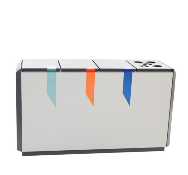 RecycloStar 4 met bekerinzet grafietgrijs, lichtgrijs - VB 708376