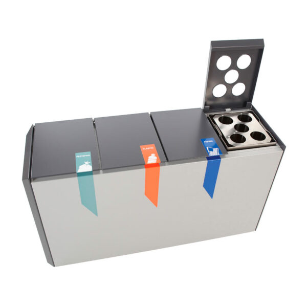 RecycloStar 4 met bekerinzet grafietgrijs, lichtgrijs - VB 708376 - Afbeelding 3