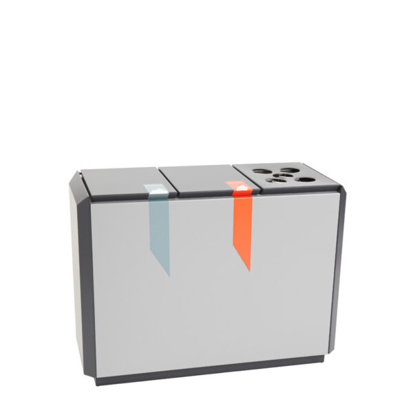 RecycloStar 3 met bekerinzet grafietgrijs, lichtgrijs - VB 708390