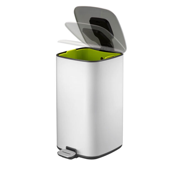 Regent pedaalemmer 12 liter wit - VB 938812 - Afbeelding 2