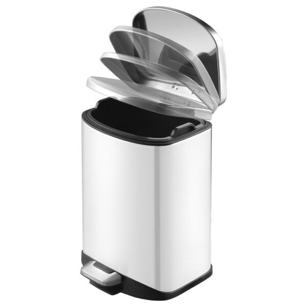 Della pedaalemmer 6 liter wit - VB 936606 - Afbeelding 3