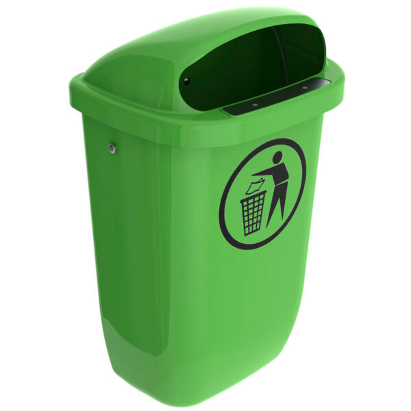 Afvalbak DIN-PK 50 liter lime groen - VB 712786