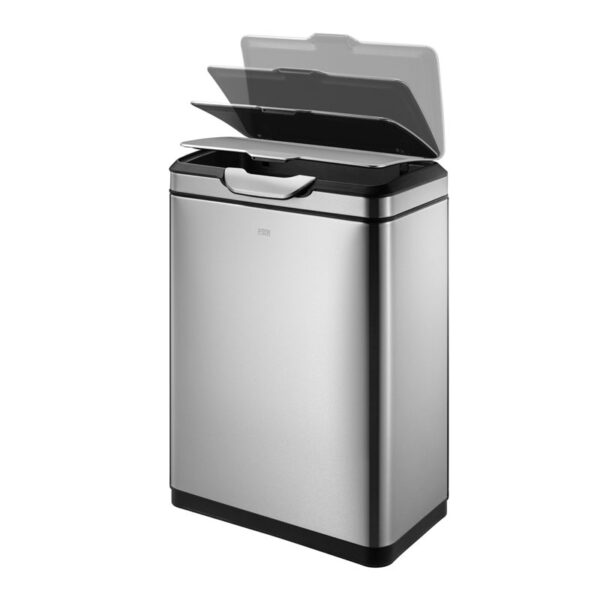 Touch Pro recycler 20+20 liter mat RVS - VB 917840 - Afbeelding 2