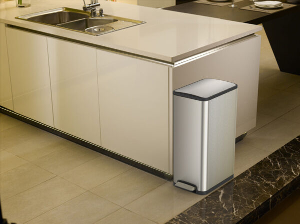Ecoslim recycler pedaalemmer 20+20 liter mat RVS - VB 937640 - Afbeelding 6