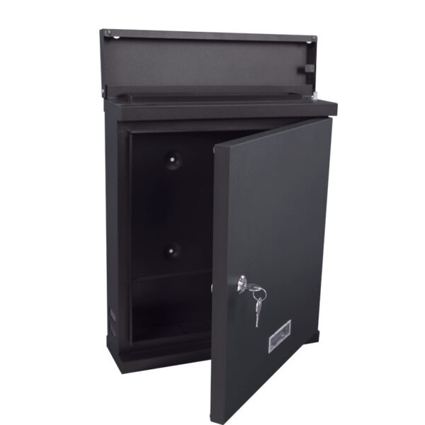 Wandbrievenbus Valencian mat zwart - VB 716975 - Afbeelding 3