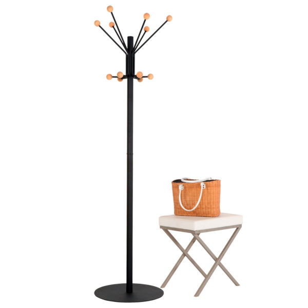 Staande Kapstok Giant zwart, hout - VB 717903 - Afbeelding 3