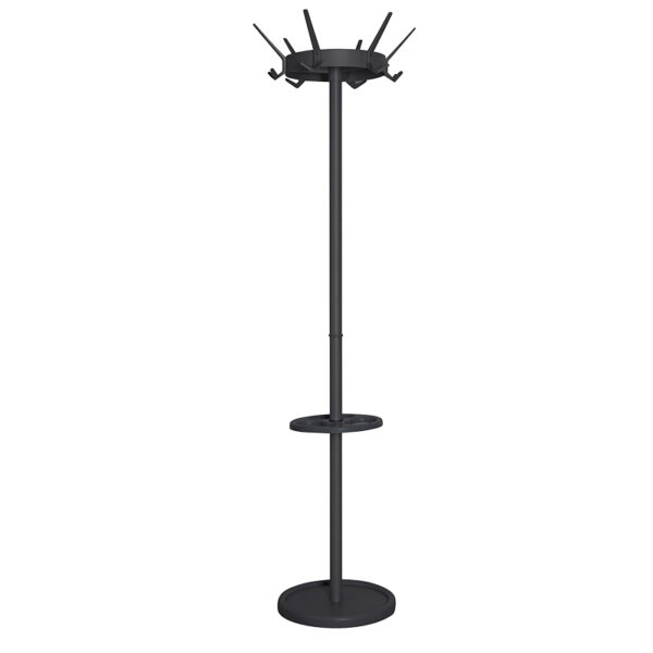 Staande kapstok Crown met parapluhouder zwart - VB 718085