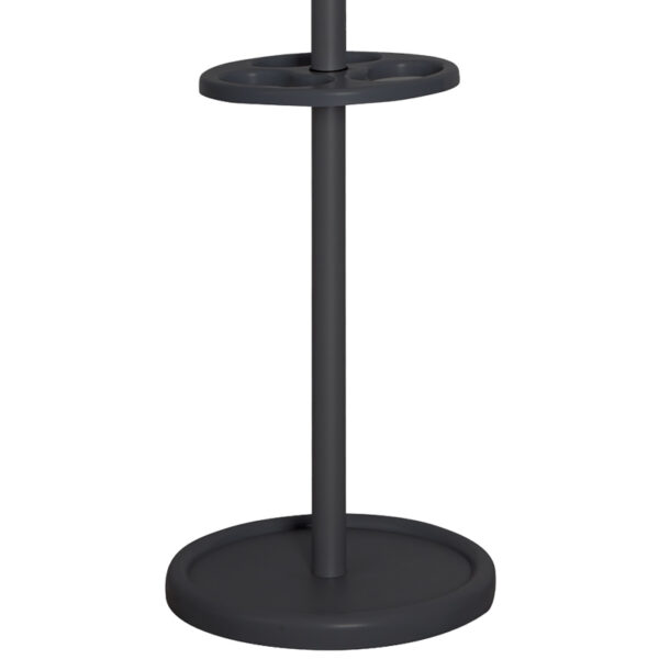 Staande kapstok Crown met parapluhouder zwart - VB 718085 - Afbeelding 3