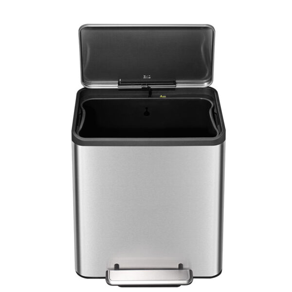 EcoCasa pedaalemmer 30 liter mat RVS - VB 912830 - Afbeelding 2