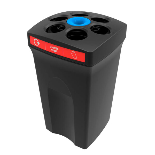 EnvirocupXL plastic cups zwart, rood - VB 719389