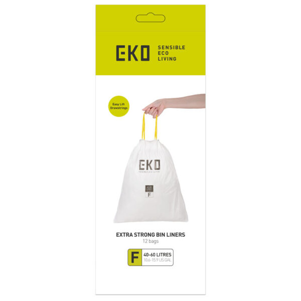 EKO Afvalzakken 40-60 liter (F) wit 4x6x12/ds - VB 337067