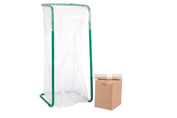 Knapzak 400 liter, LDPE Recyclaat, transparant - VB 413773 - Afbeelding 3