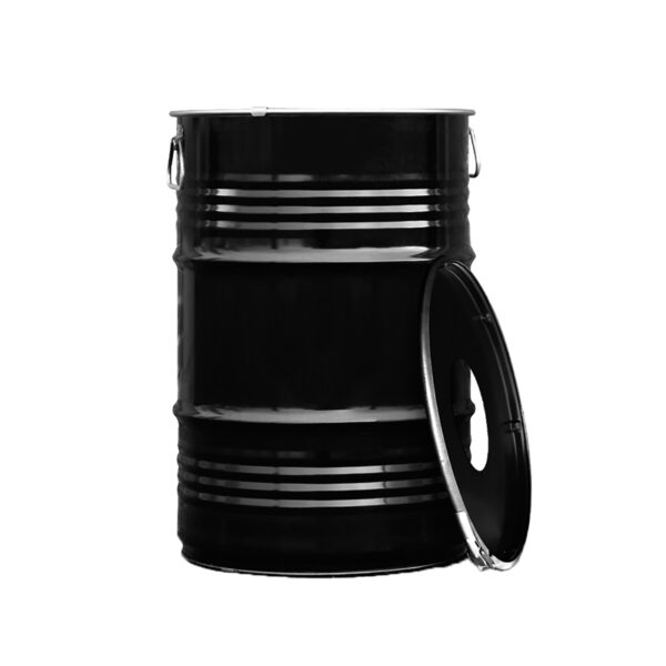 Afvalbak met inwerpopening 60 liter zwart - VB 352855 - Afbeelding 2
