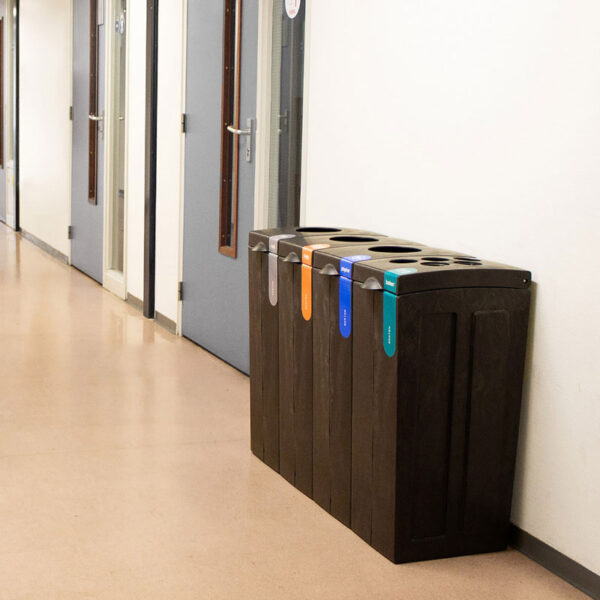 Original PMD met open deksel 70 liter grijs - VB 012107 - Afbeelding 4