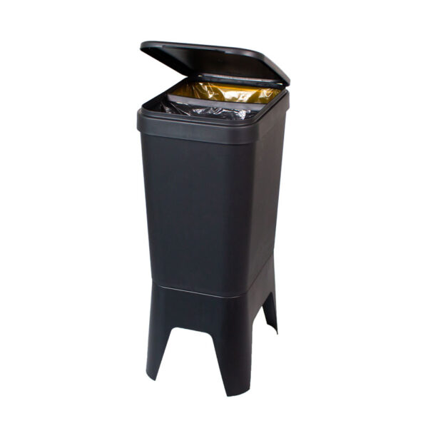Circubin 20+20 liter met deksel antraciet - VB 012725 - Afbeelding 2