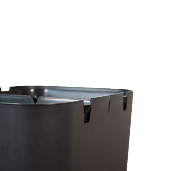 Circubin 20+20 liter met deksel antraciet - VB 012725 - Afbeelding 5