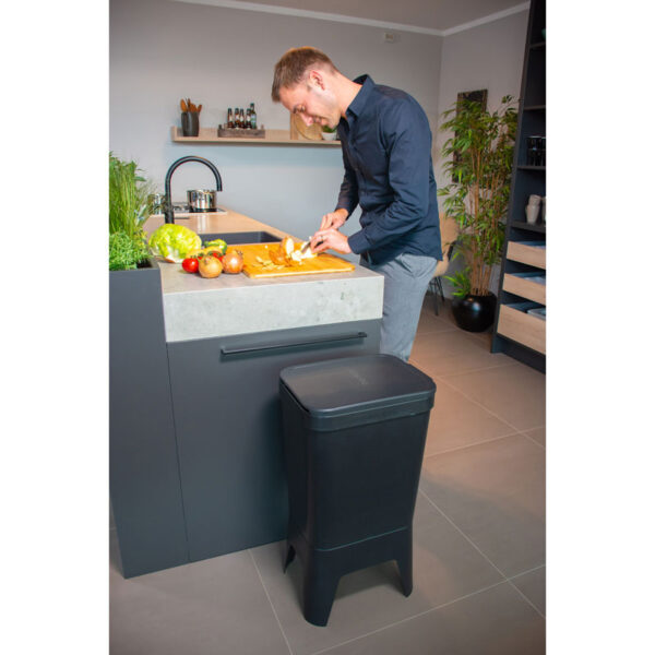Circubin 20+20 liter met deksel antraciet - VB 012725 - Afbeelding 8