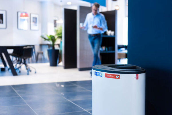 Binc afvalbak 3-stroom met open deksel wit, zwart - VB 730704 - Afbeelding 10