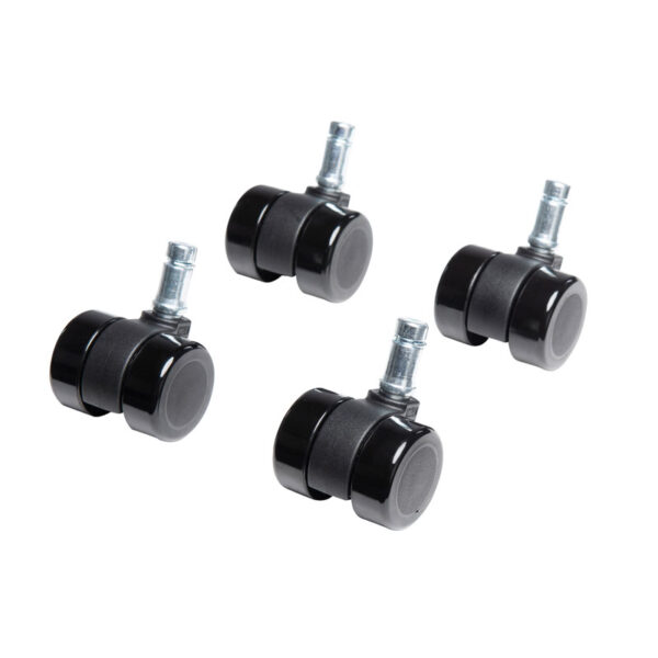 Wielenset voor Binc afvalbak zwart - VB 730827