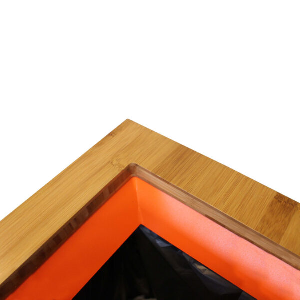 Paxa Medium 34 liter "Plastic" wit, bamboe, oranje - VB 730872 - Afbeelding 2