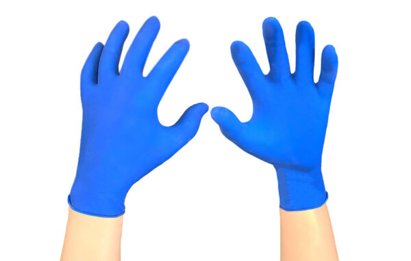 Handschoenen Premium latex poedervrij Small 6,5gr. blauw - 10x100/ds- 210303S1