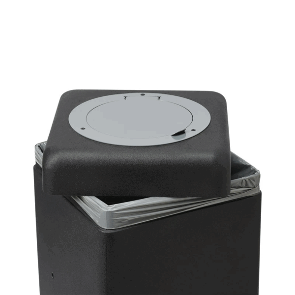 EarthBin afvalbak 90L zwart, grijs - VB 828854 - Afbeelding 4